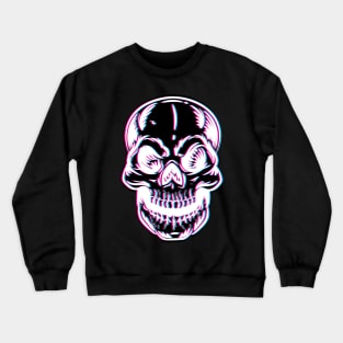 Skull Glitch Crewneck Sweatshirt